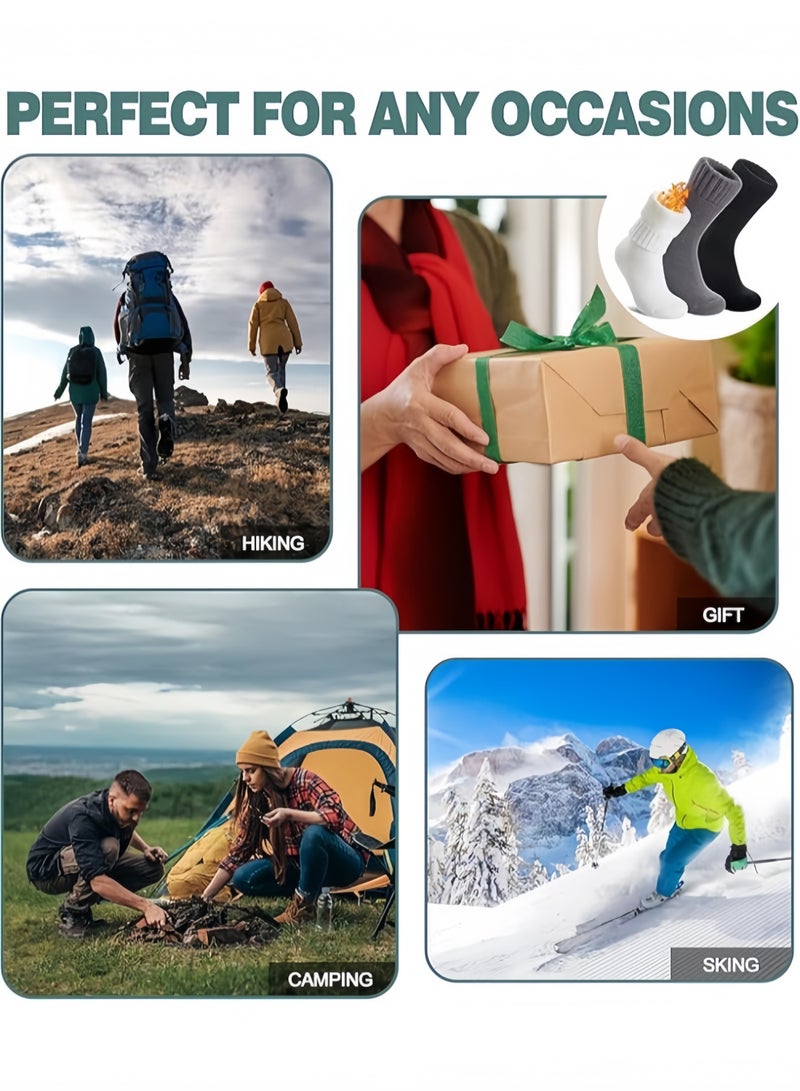 Unisex Extra Thermal Knee-High Socks - Windproof & Heating Layers, Brushed Fleece Lined, Padded Toe & Reinforced Heel for Ultimate Winter Warmth - Image 5